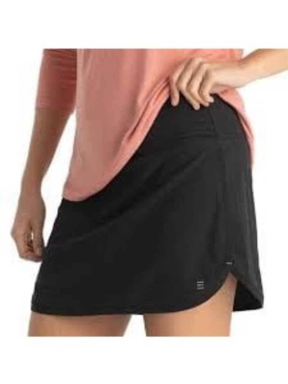Free Fly Lined Active Breeze Skort XL Black Active Athletic Performance Golf